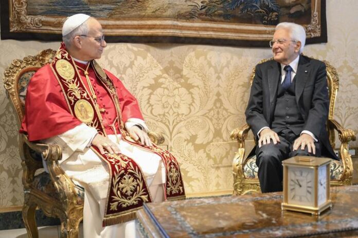 LeoneXIV_visita_Mattarella_2025