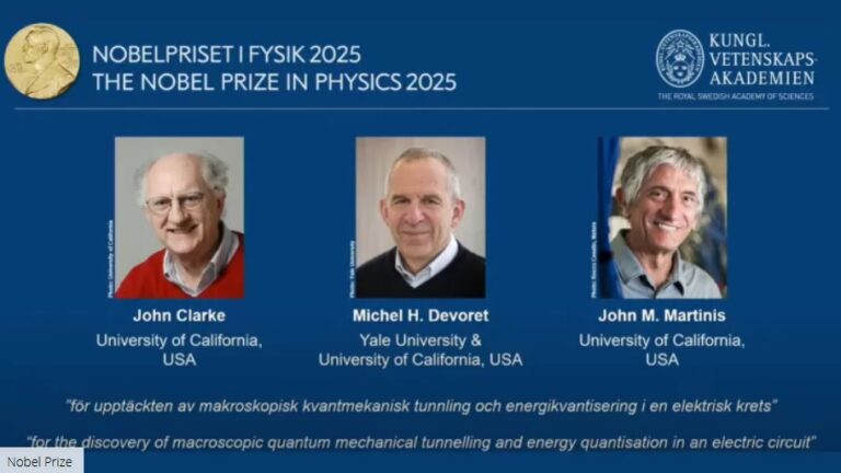 Nobel per la Fisica, chi sono i tre premiati.