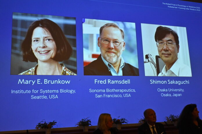 2025 Nobel Prize announcement in Physiology or Medicine