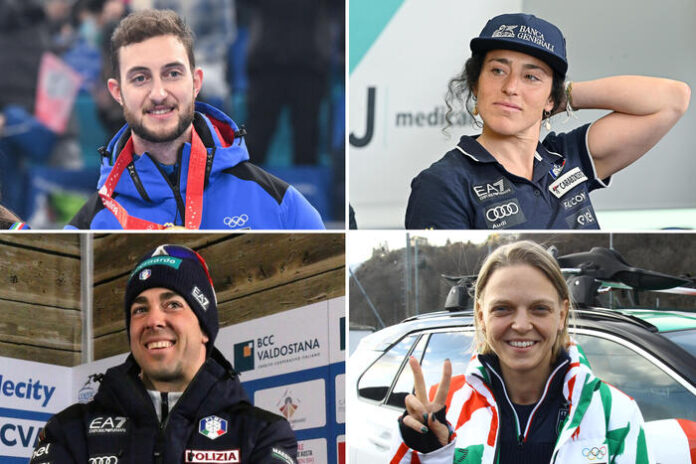 Fontana-Pellegrino portabandiera a Milano, Brignone-Mosaner a Cortina