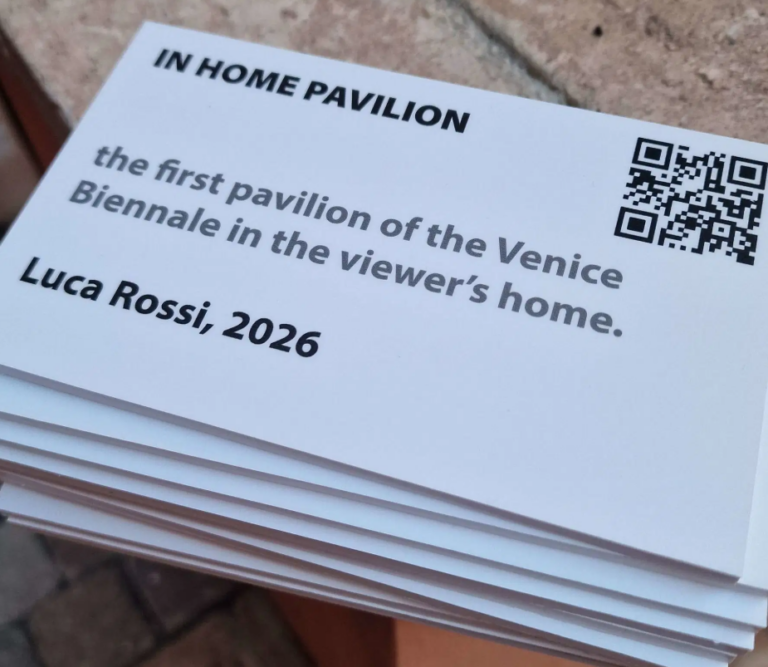 Il miglior padiglione della Biennale di Venezia? È casa tua! La proposta di Luca Rossi.