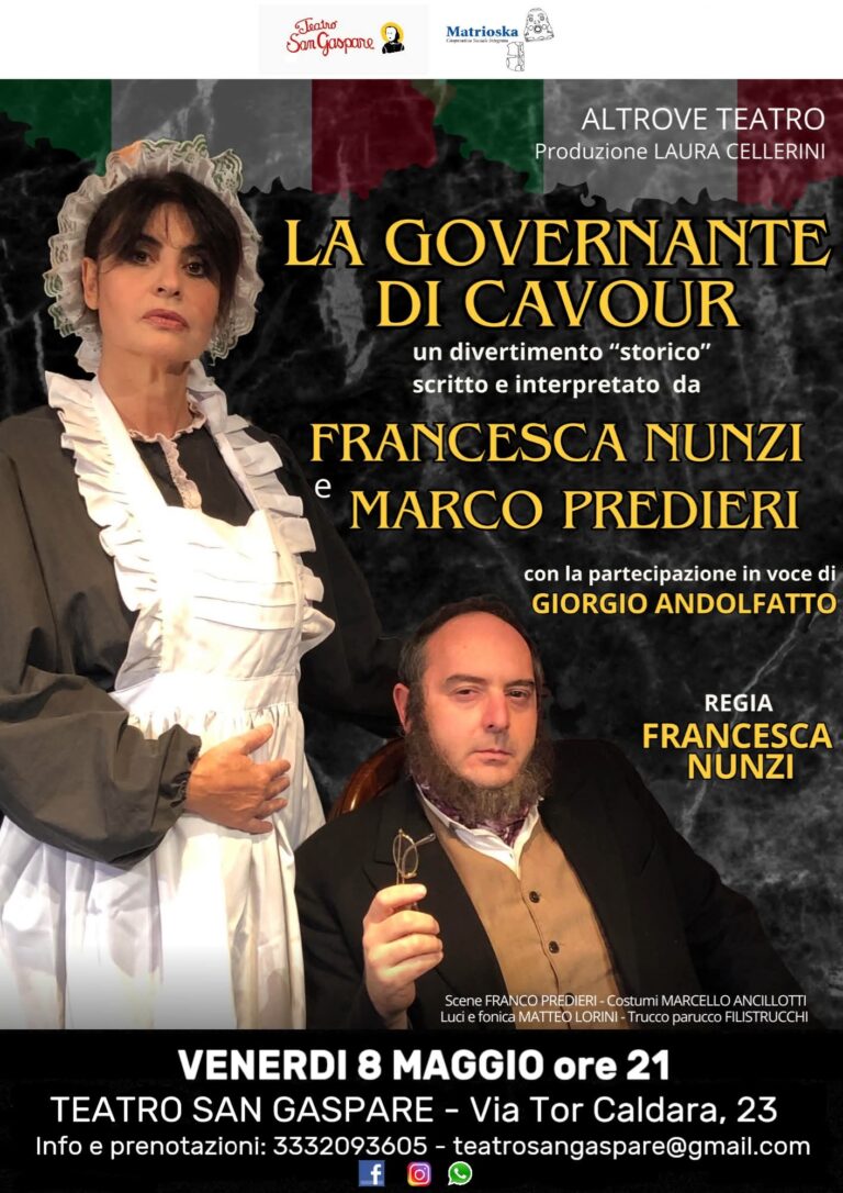 La governante di Cavour al Teatro San Gaspare.