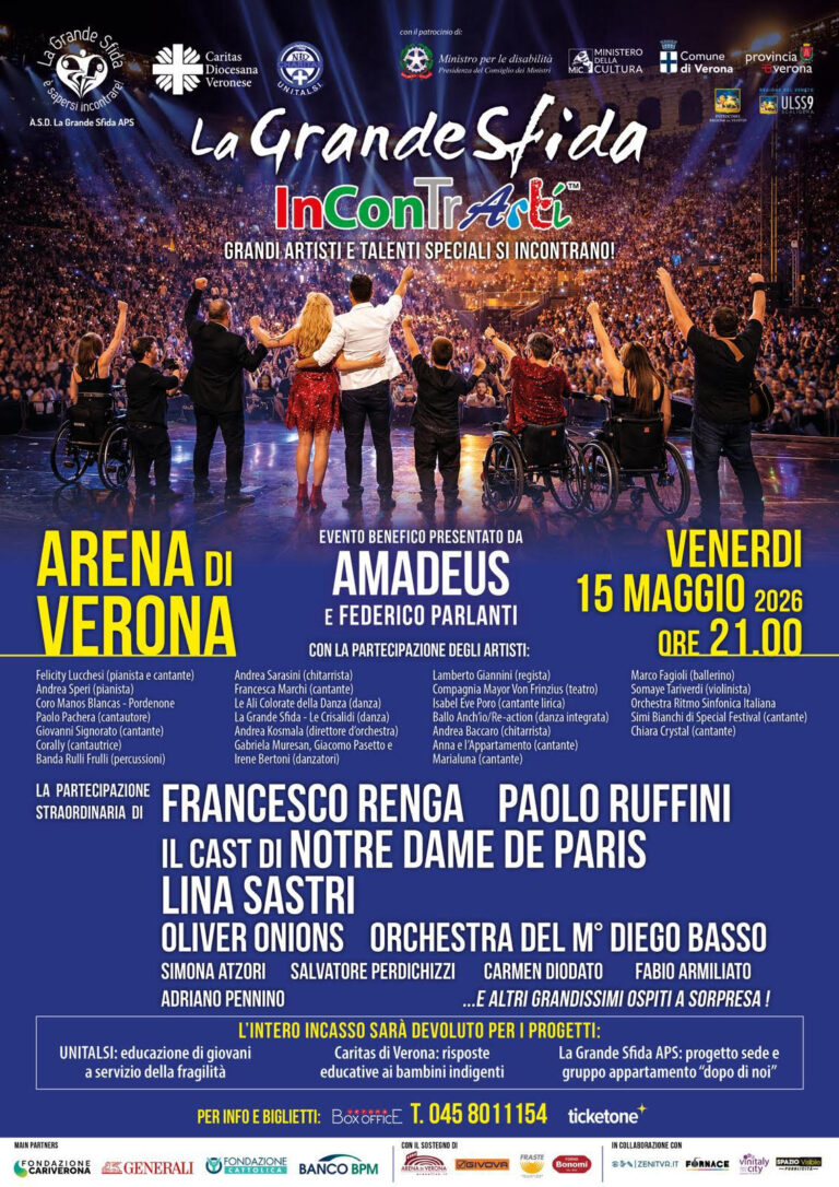 All’Arena di Verona La Grande Sfida – InConTrArti 2026.