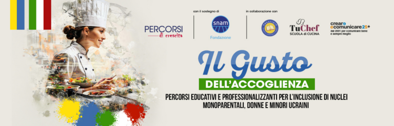 Inclusione e alimentazione: prende il via a Roma il progetto “Il gusto dell’accoglienza” dedicato a nuclei monoparentali, donne e minori ucraini.