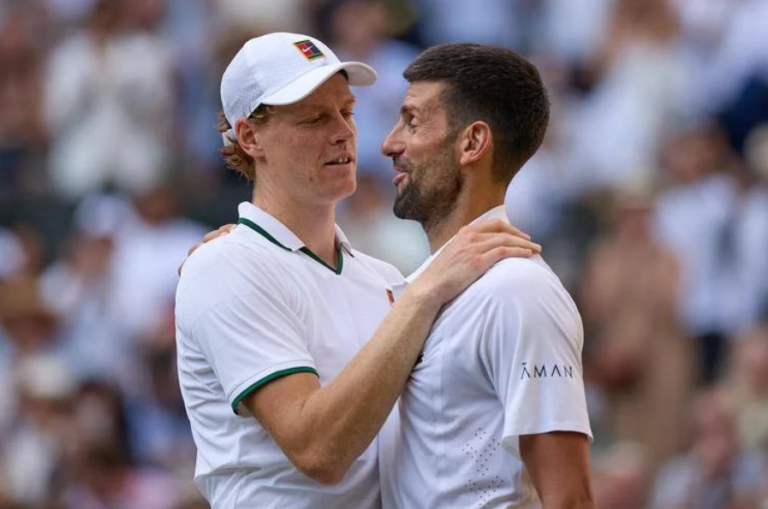 Djokovic esalta Sinner: “Tutto merito dello sci, mi rivedo in lui”.