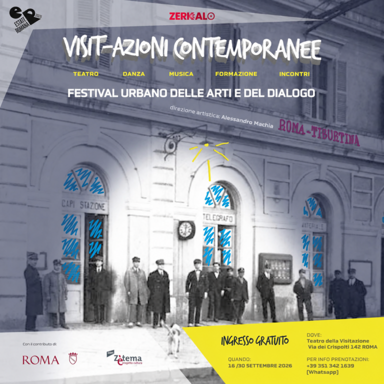 Dal 16 al 30 settembre 2026 a Roma VISIT-AZIONI CONTEMPORANEE.