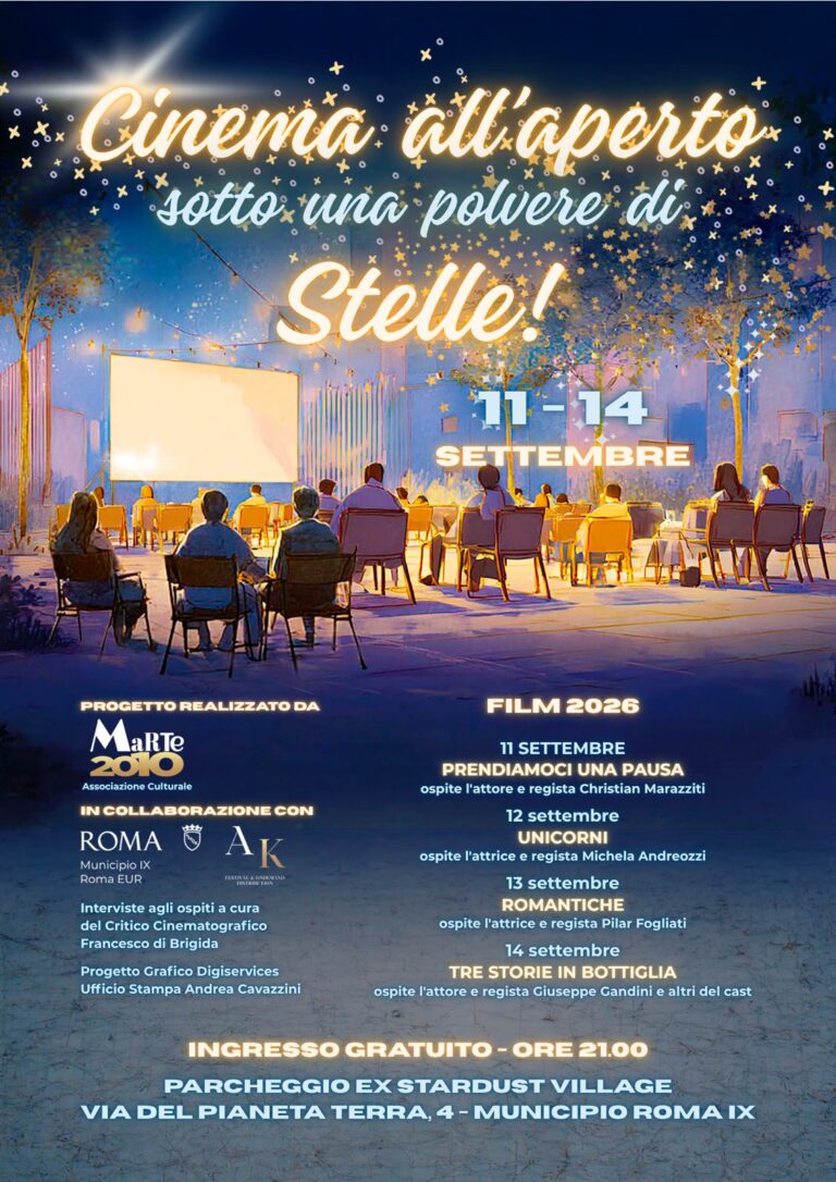 CINEMA ALL’APERTO SOTTO UNA POLVERE DI STELLE AL TORRINO.